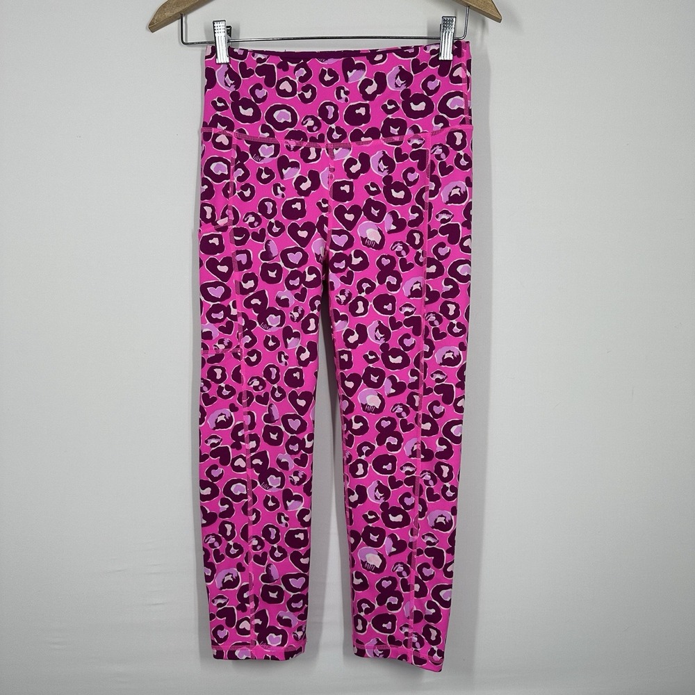 Lilly Pulitzer Luxletic Weekender High Rise Crop Leggings Cheetah Small